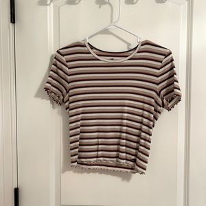 Hip length pink, blue, yellow, orange, and white